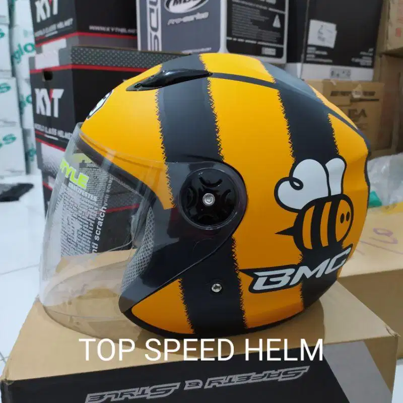 Helm BMC Milan Fluffy bee oranye tawon