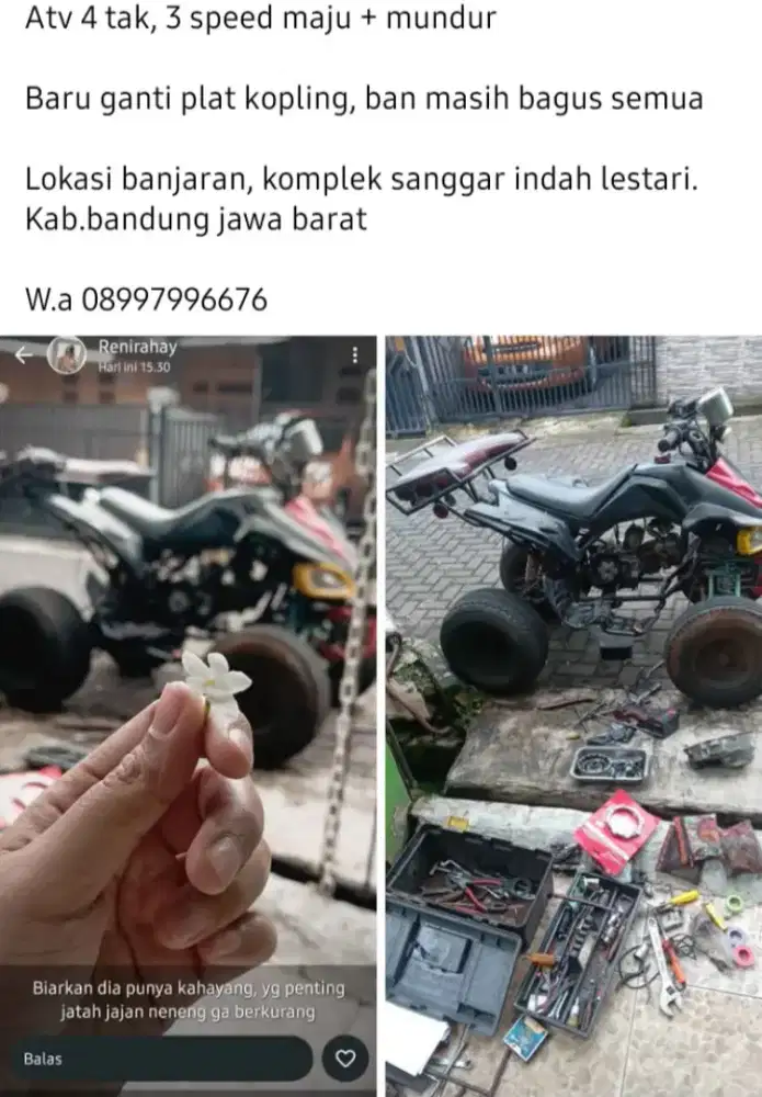 ATV 4 TAK elektrik stater