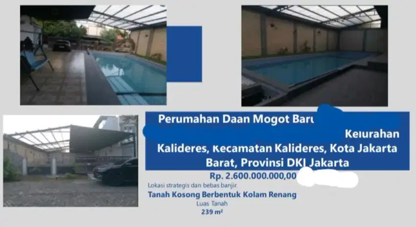 Dijual Tanah Taman Daan Mogot Baru