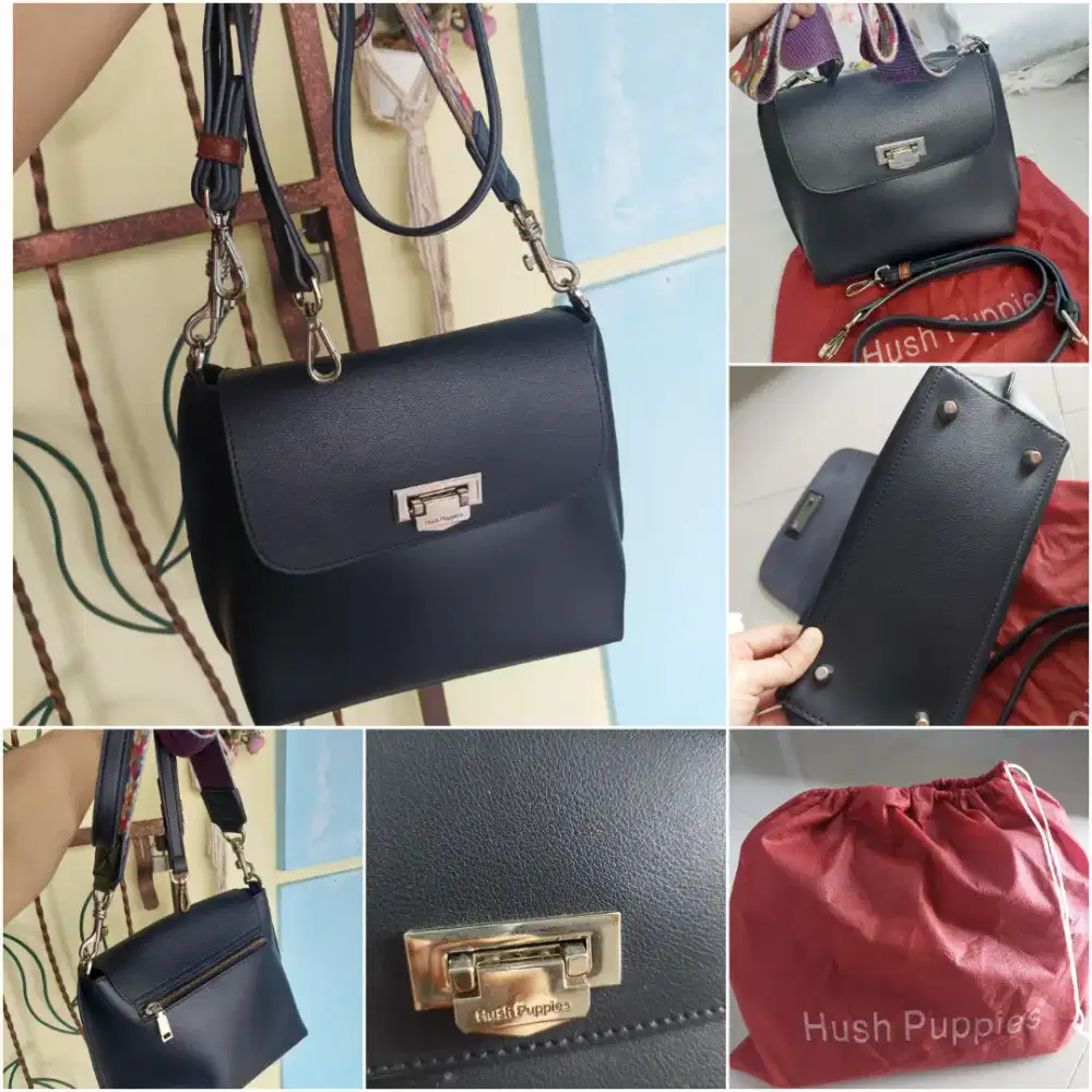 Preloved Sling Bag Hush Puppies Original Nego