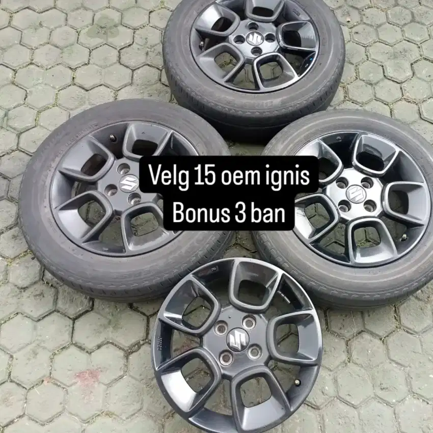 velg r15 oem suzuki ignis bonus 3 ban 175/65/15