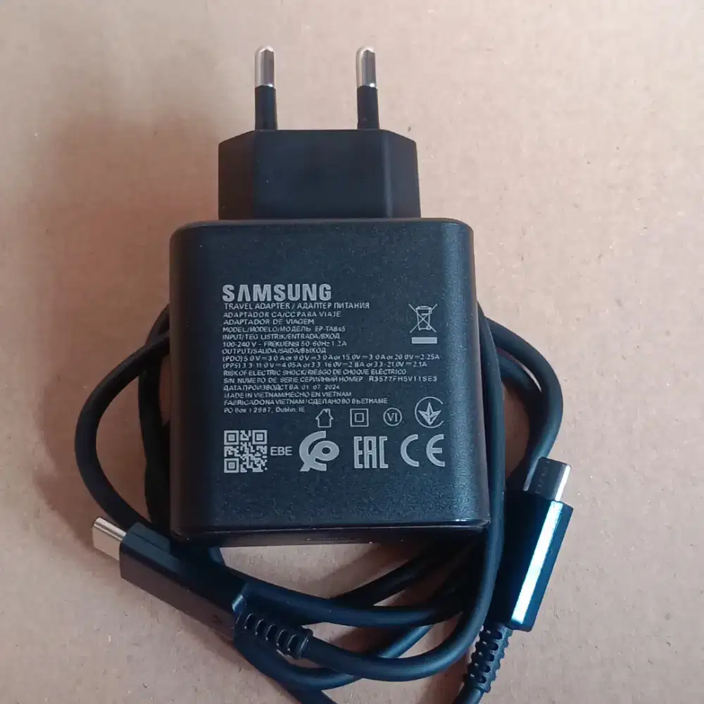 Casan Samsung 45 Watt super fast charging Original New