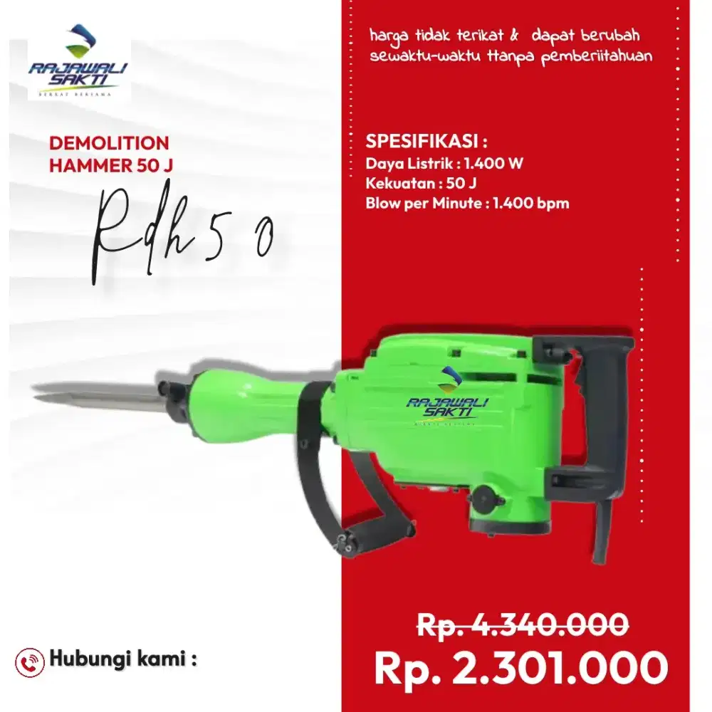 Mesin bor bobok demution hammer 50j murah