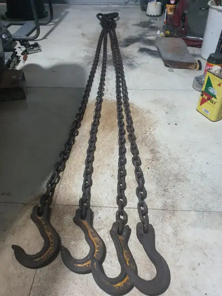 Rantai tekel dan hook merk gunnebo EGKN 8-10 made in sweden