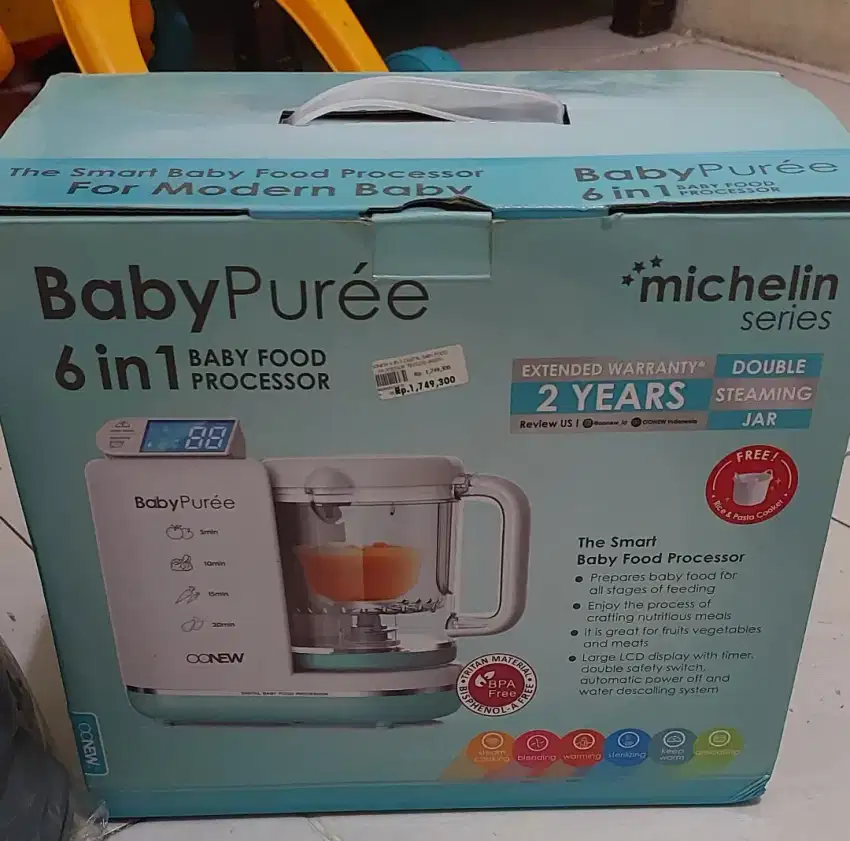 ALAT PEMBUAT MPASI (FOOD PROCESSOR) MERK OONEW 6IN1 PUREE