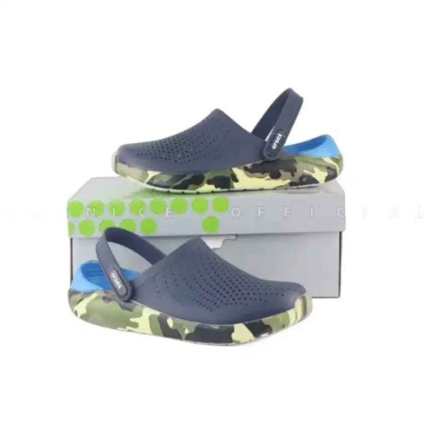 Sendal pria Crocs literide clog Army