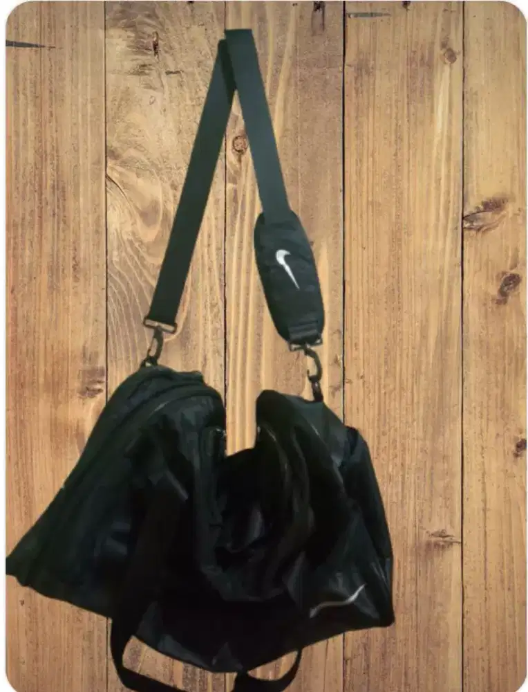 Nike duffel bag black