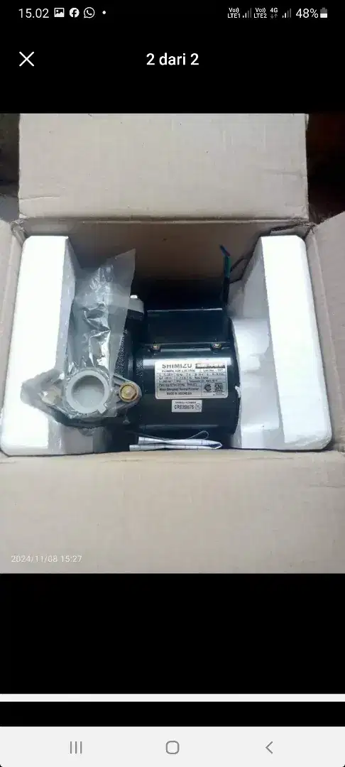 Dijual baru mesin pompa air shimitzu plus automatic