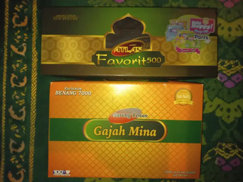Sarung Tenun Atlas Dan Gajah Mina