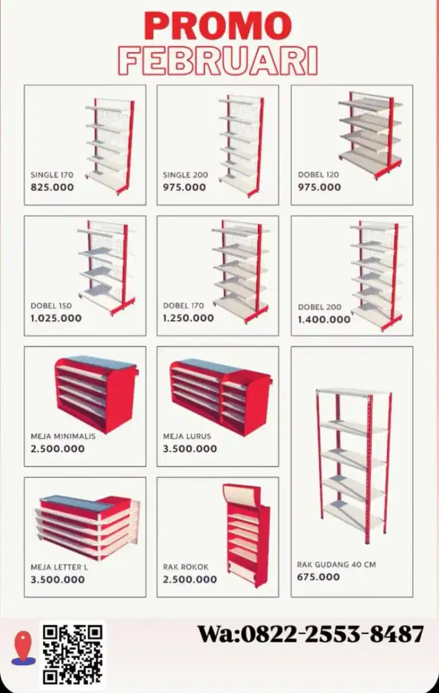 Rak minimarket murah