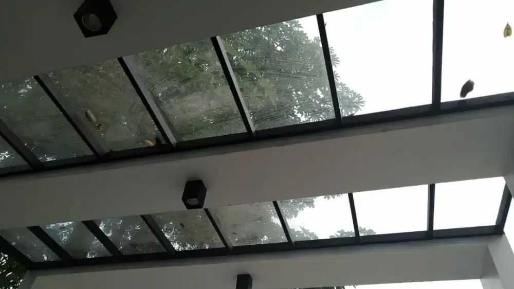 Kanopi Kaca Tempered