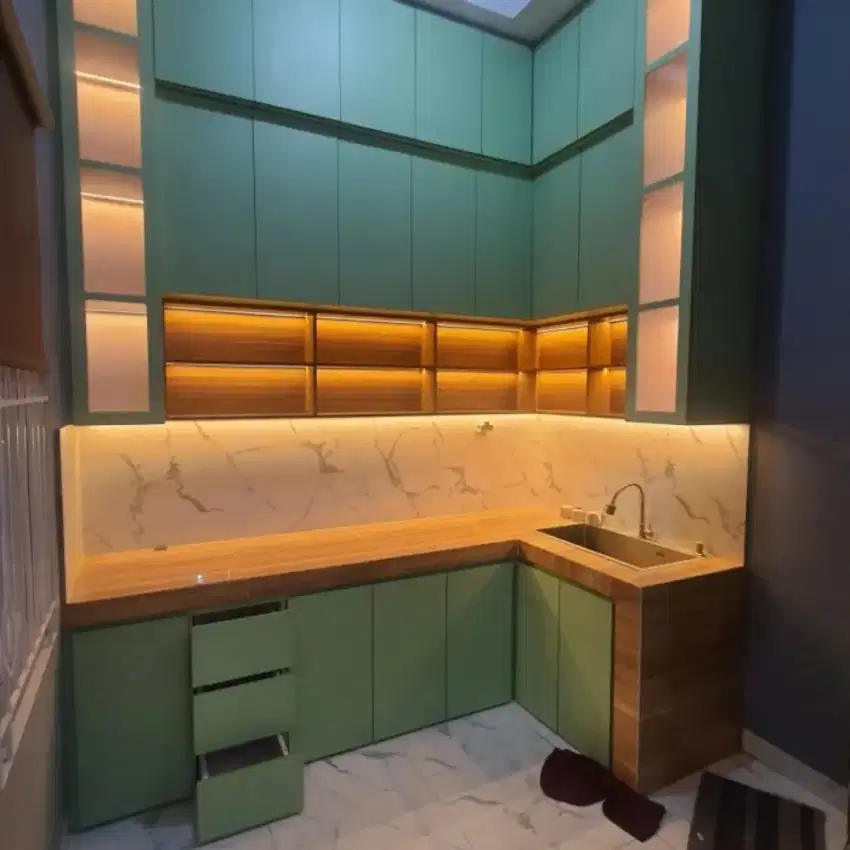 Kitchenset serta semua furniture custom utk rumah kantor hotel murmer