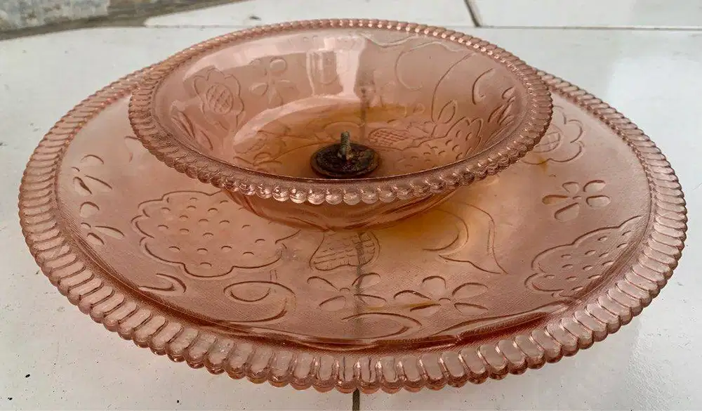 Piring Antik bagian atas bisa di putar