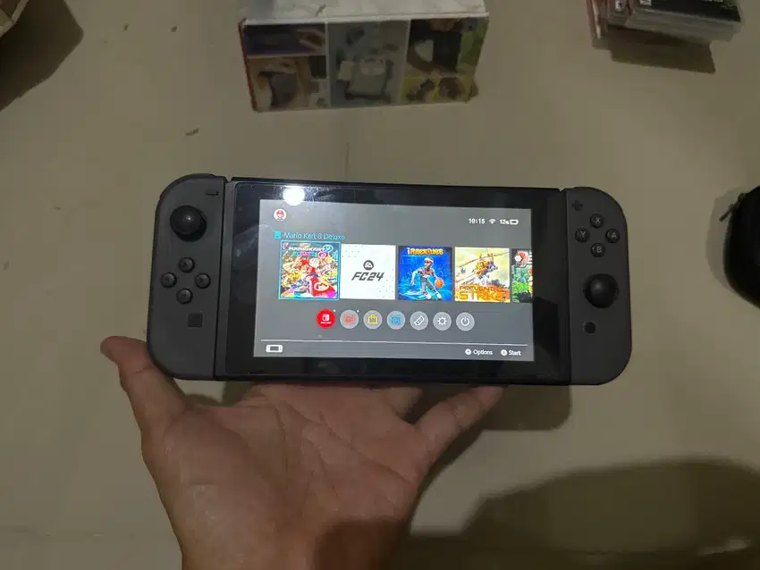 Nintendo Switch v1 Original Second warna Grey.