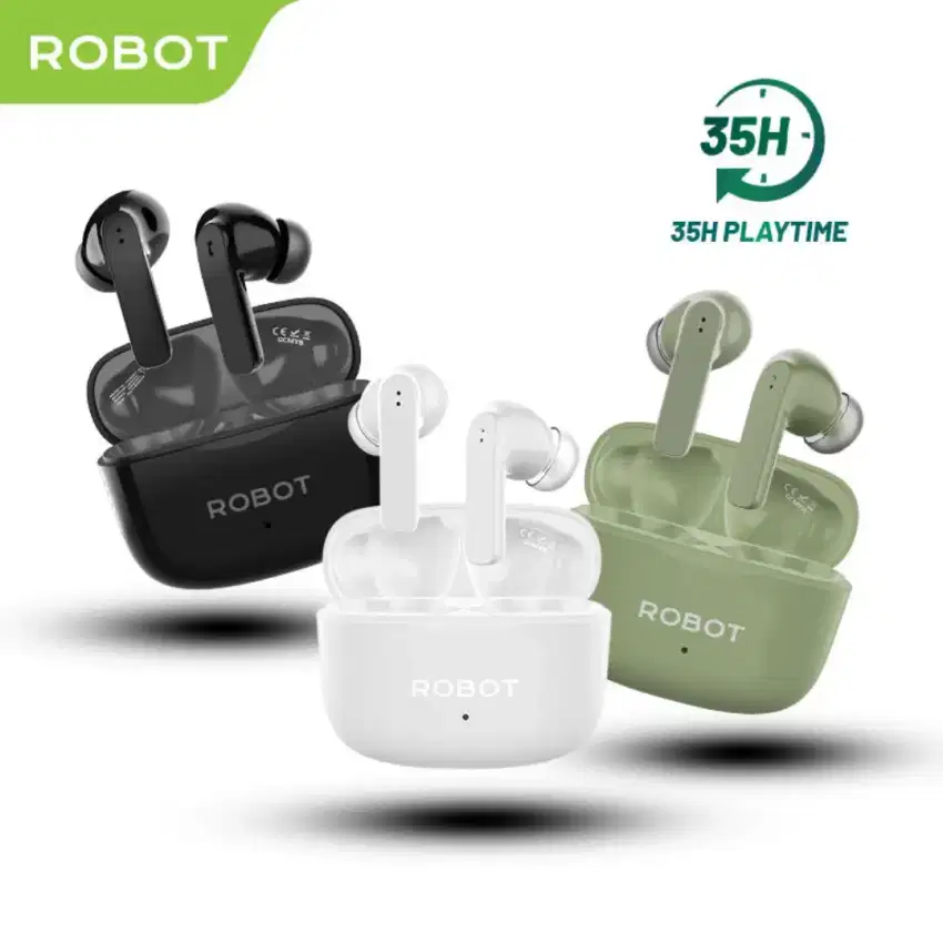 Headset Earphone Handsfree Bluetooth 5.3 Robot T10s Flybuds Original