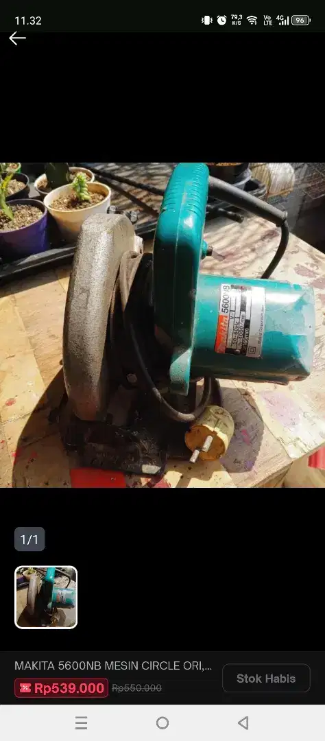 MAKITA 5600NB MESIN CIRCLE ORI, MESIN POTONG SECOND