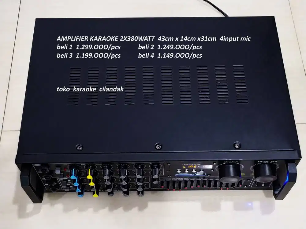 AMPLIFIER KARAOKE BETAVO BT3950 usb - sd card - efek echo - mp3 player