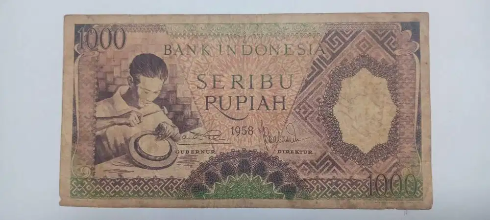 Uang kertas seri  Soekarno Soedirman Pengrajin