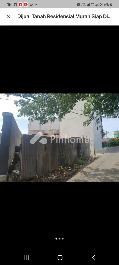 Lahan kosong siap dibangun di pondok kelapa