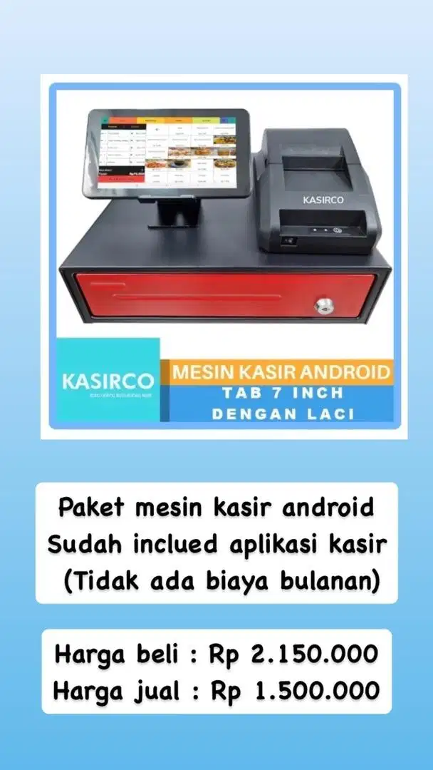 Paket mesin kasir android