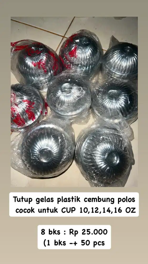 Tutup gelas plastik cembung polos cocok untuk gelas uk. 10/12/14/16 Oz