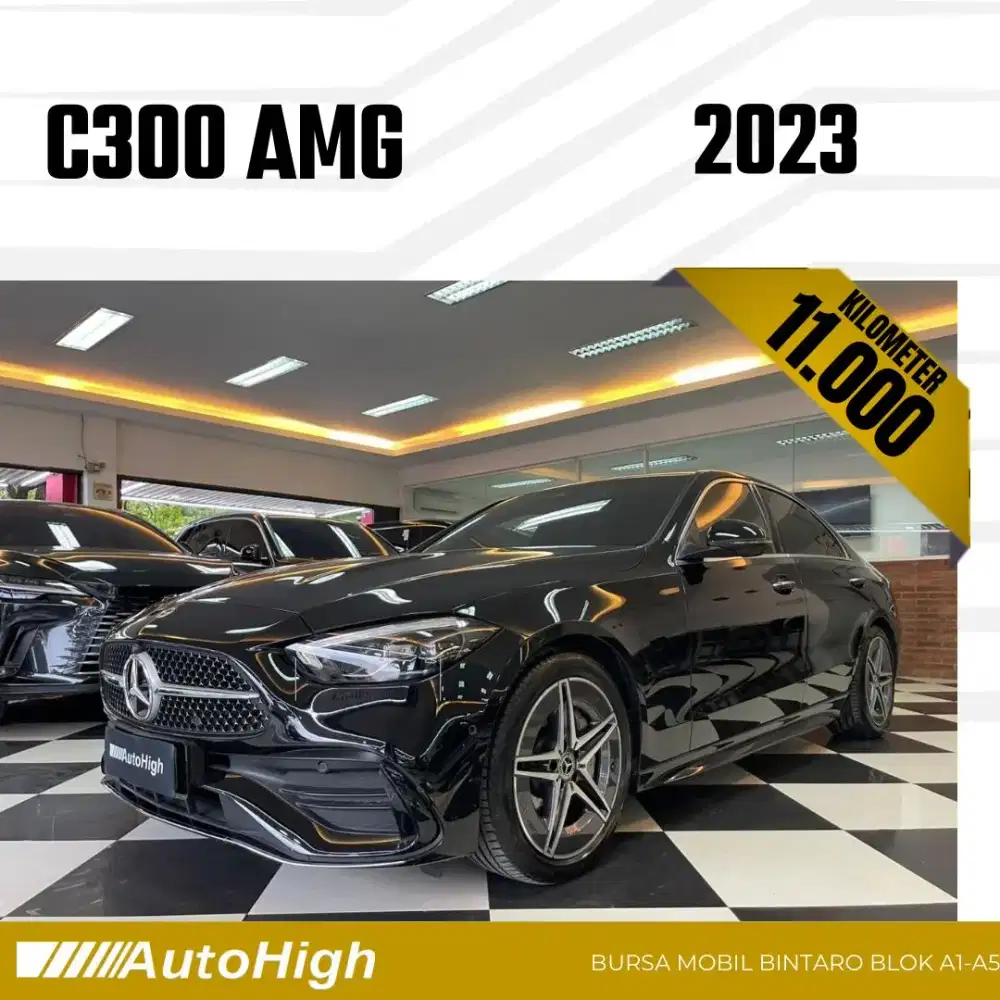 DP10% [Km11.000] C300 AMG 2023 Black Reg 2024 #AUTOHIGH