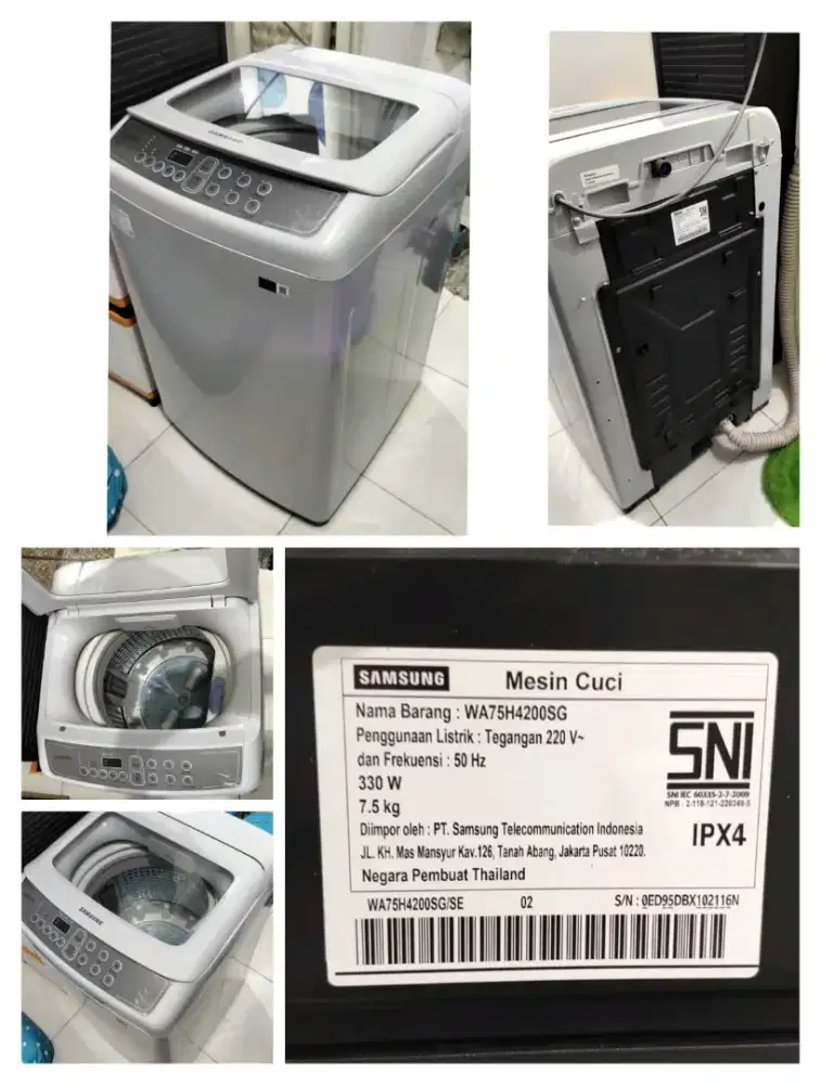 Dijual cepat mesin cuci 1 tabung merk samsung