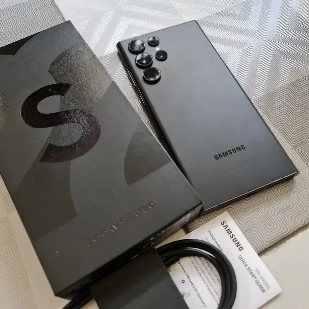Samsung S22 Ultra 5G 12/512 GB Black Galaxy S22 Ultra Hitam Like New
