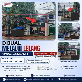 Di Jual Melalui Lelang RT Di Kota Jakarta Selatan