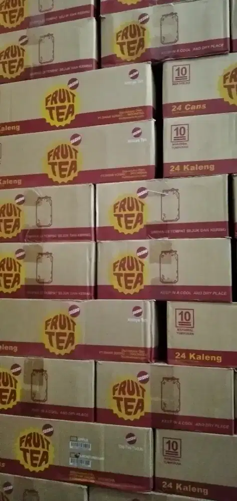Fruittea kaleng 300ml isi 24 free anter daerah sako perumnas