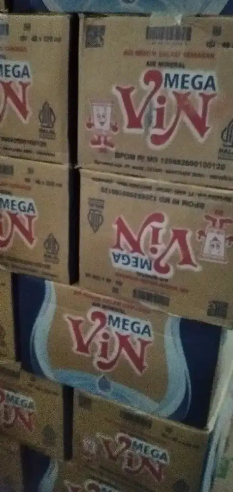 Megavin gelas 220ml free anter daerah sako perumnas