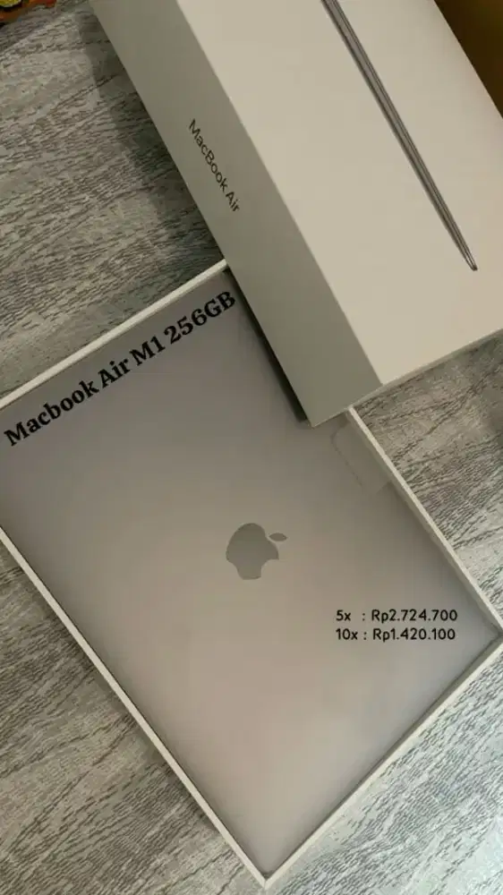 Macbook Air M1 256GB SPACE GREEY NEW BISA CICILAN bunga 0%