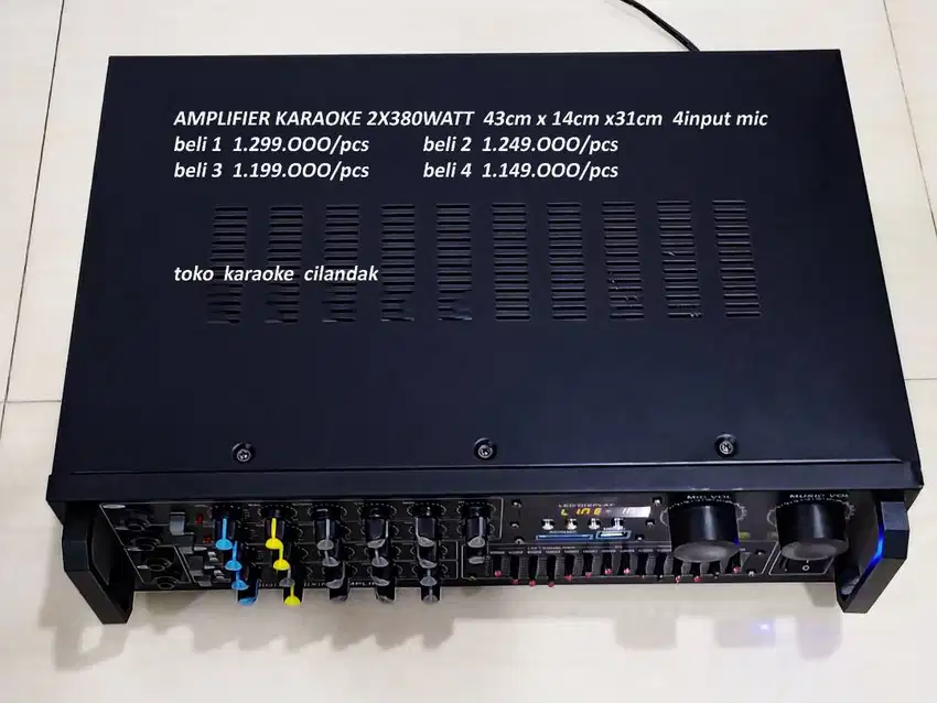 AMPLIFIER KARAOKE BETAVO BT3950 usb - sd card - efek echo - mp3