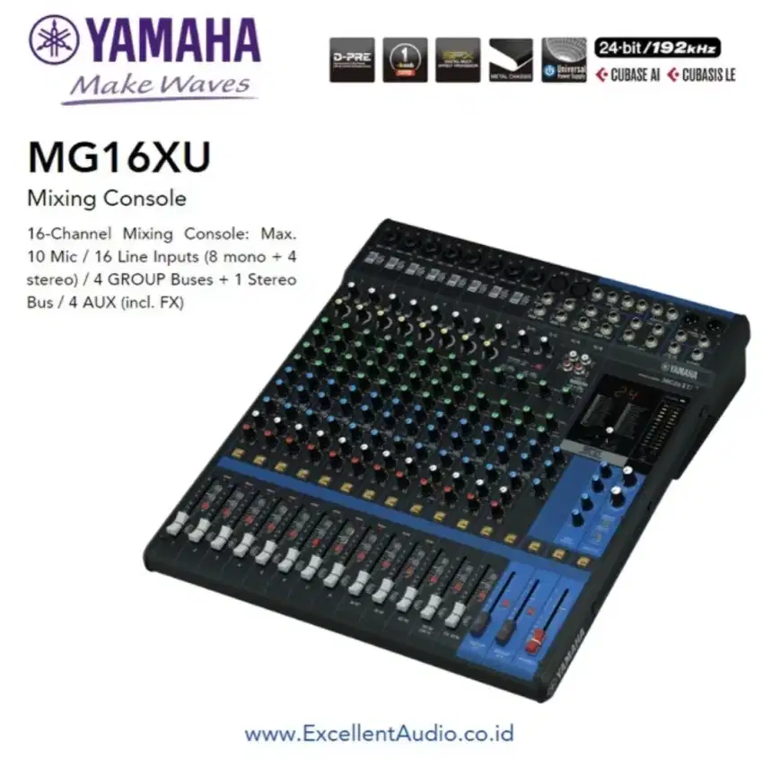 Mixer yamaha mg16xu mg 16 xu 16 chanel original garansi resmi
