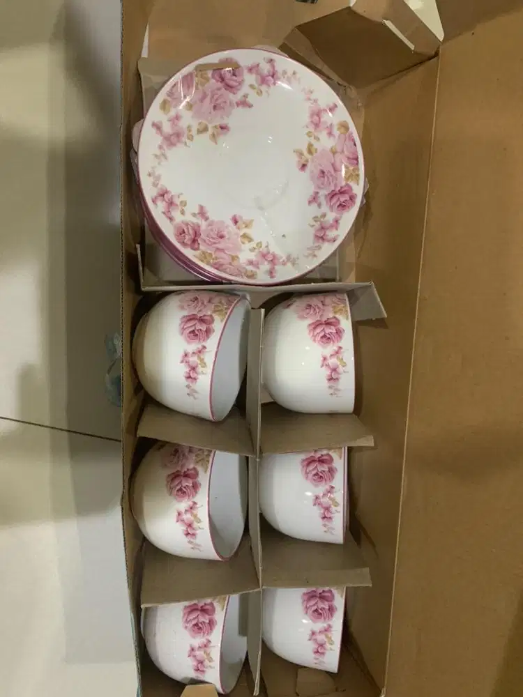 Tea set gelas minum untuk tamu atau gift