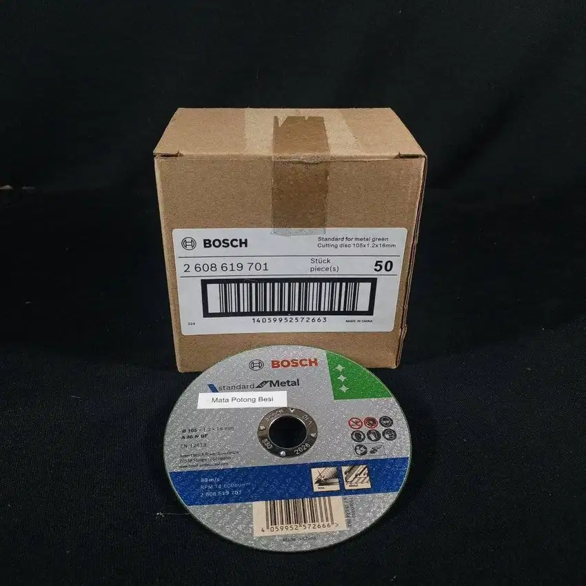 Bosch Mata Gerinda/Cutting Disc/Batu Gerinda Box/50 Pcs