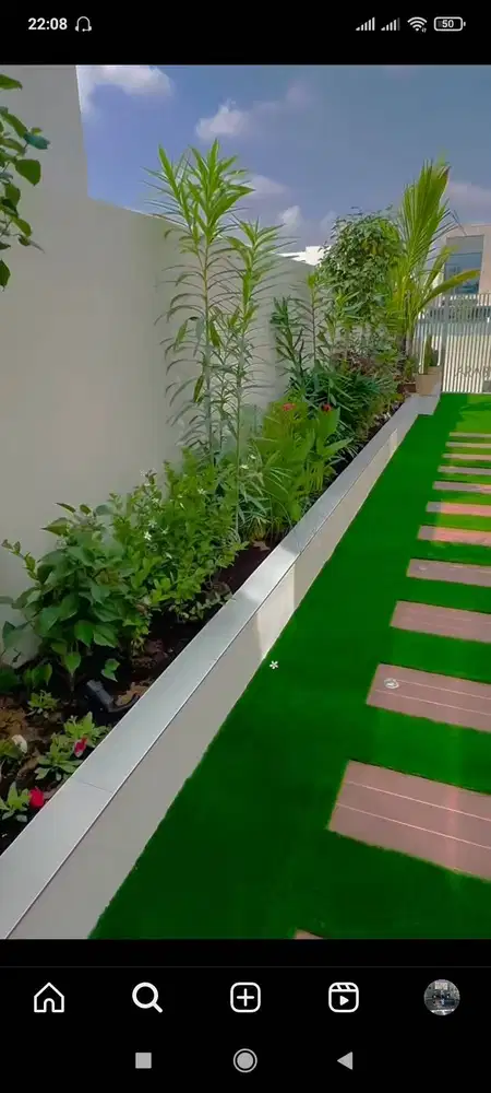 Taman  pepohonan rumput taman