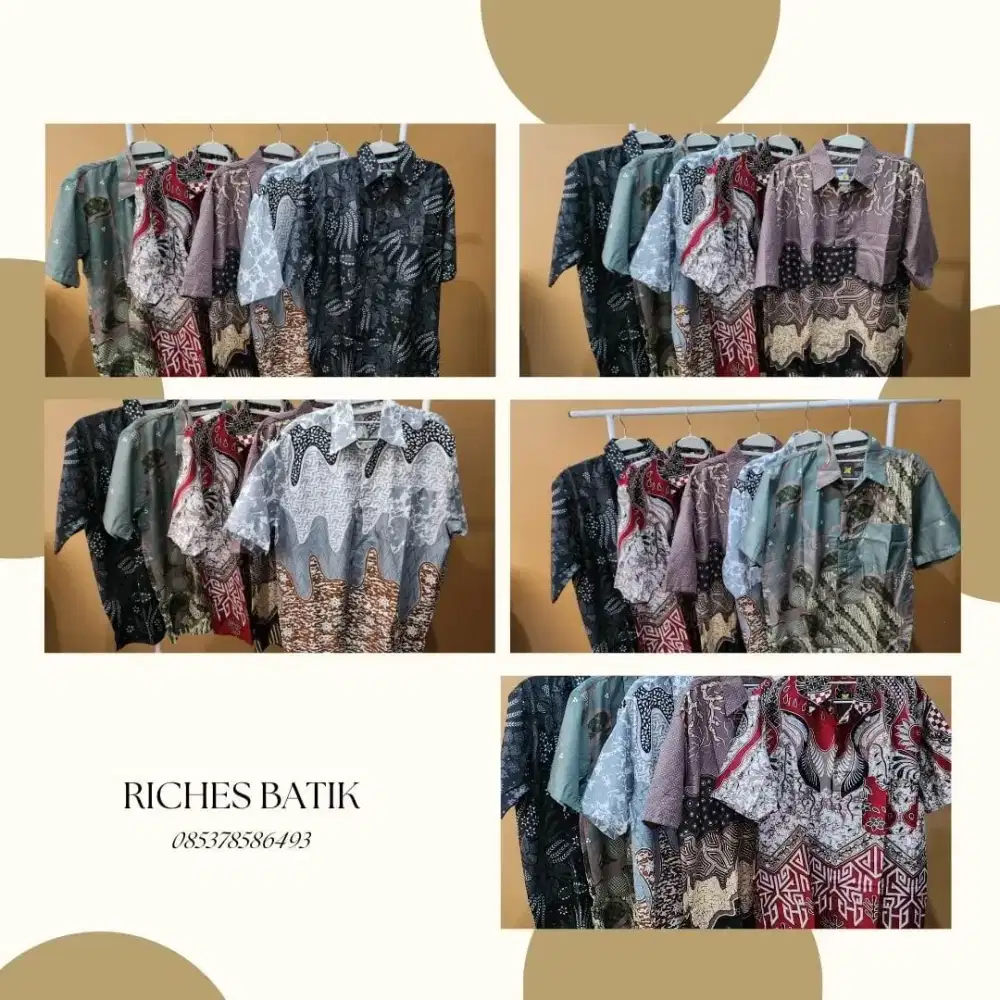 Baju batik lengan pendek