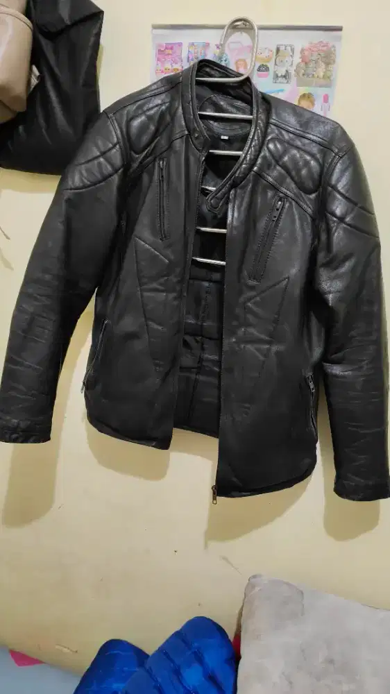 Jaket Kulit Domba Racing Asli Garut