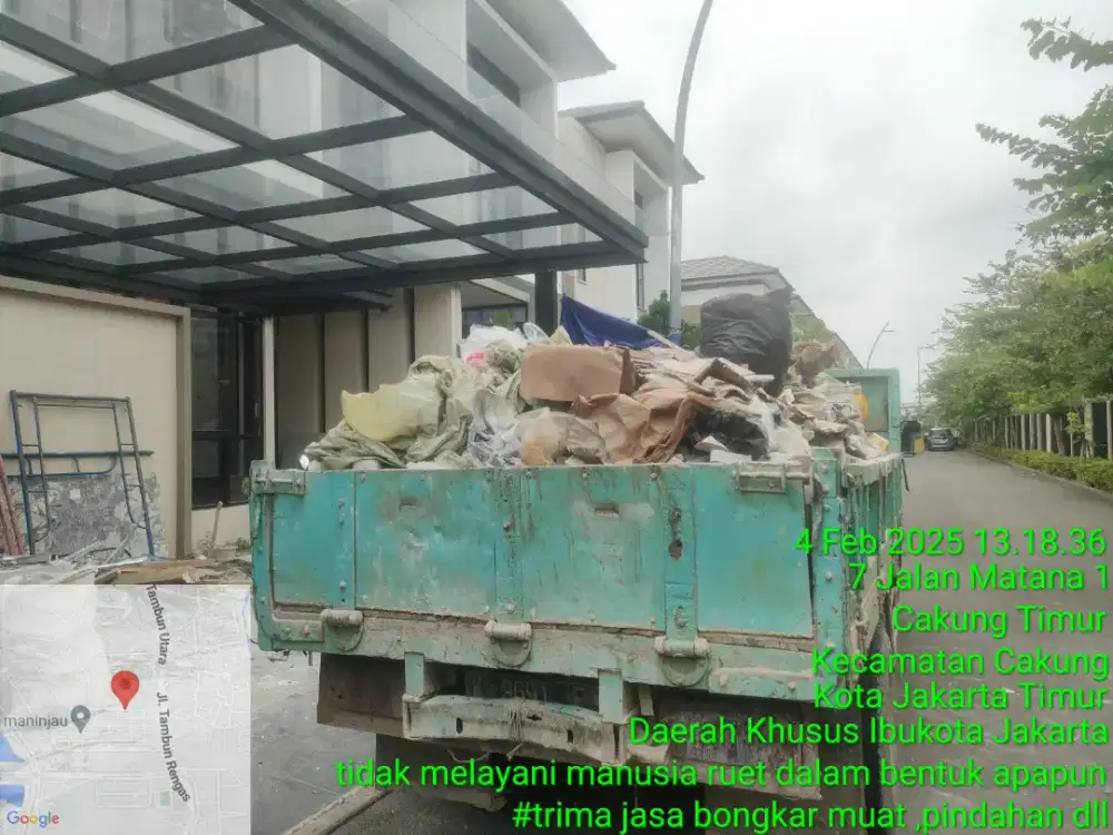 Jasa buang puing/sampah proyek