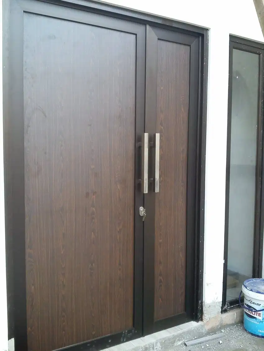 Kusen Alumunium Pintu KamuFlase  Alumunium Partisi Gypsum Lis Moulding