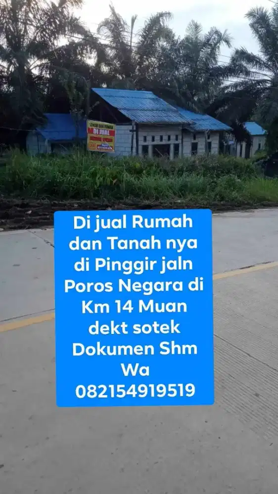 Rumah dan Tanah di Jual