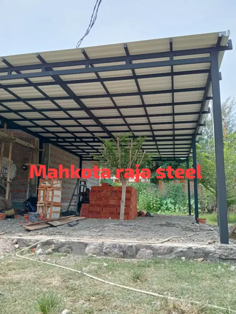 Kanopi alderon motif profil minimalis modern