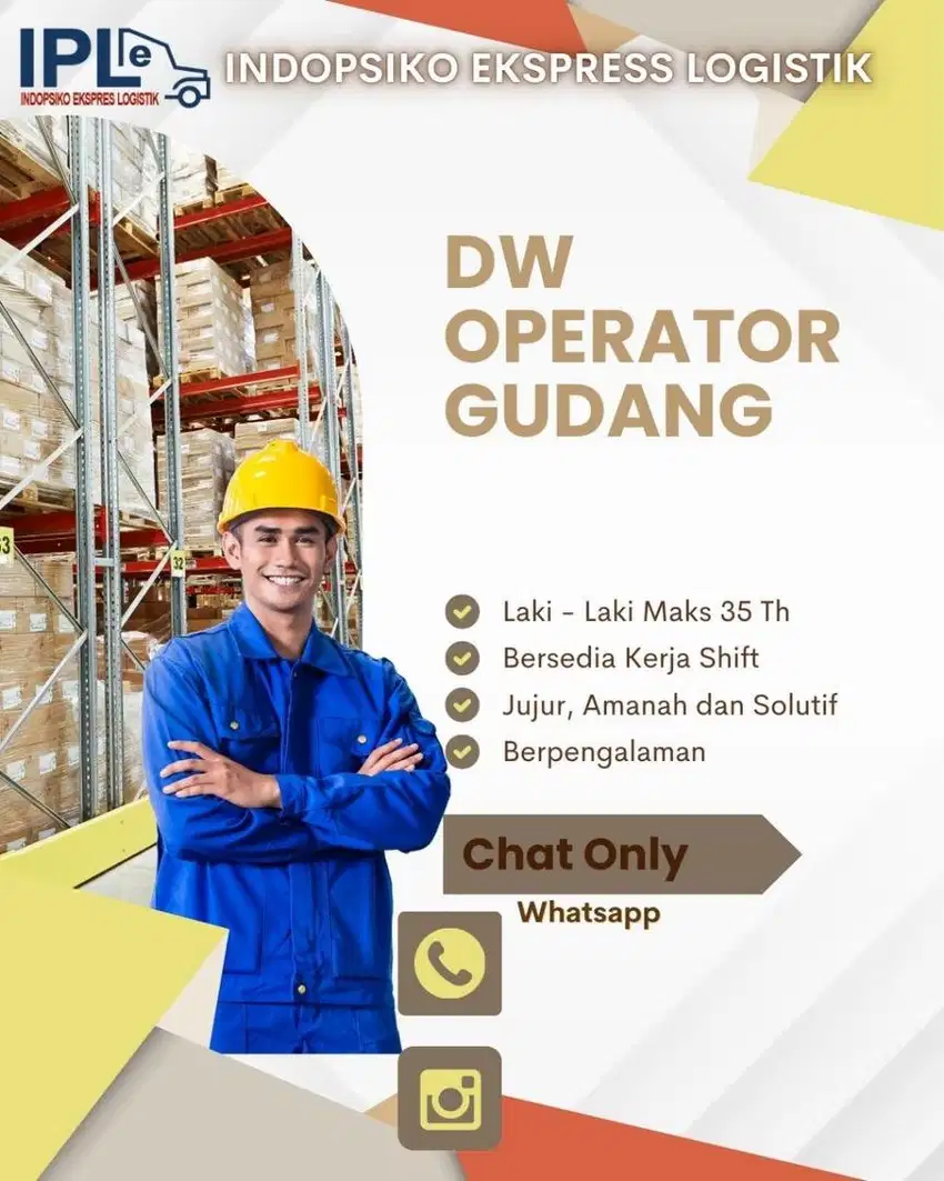 DW OPERATOR GUDANG AREA KOTA SERANG BANTEN