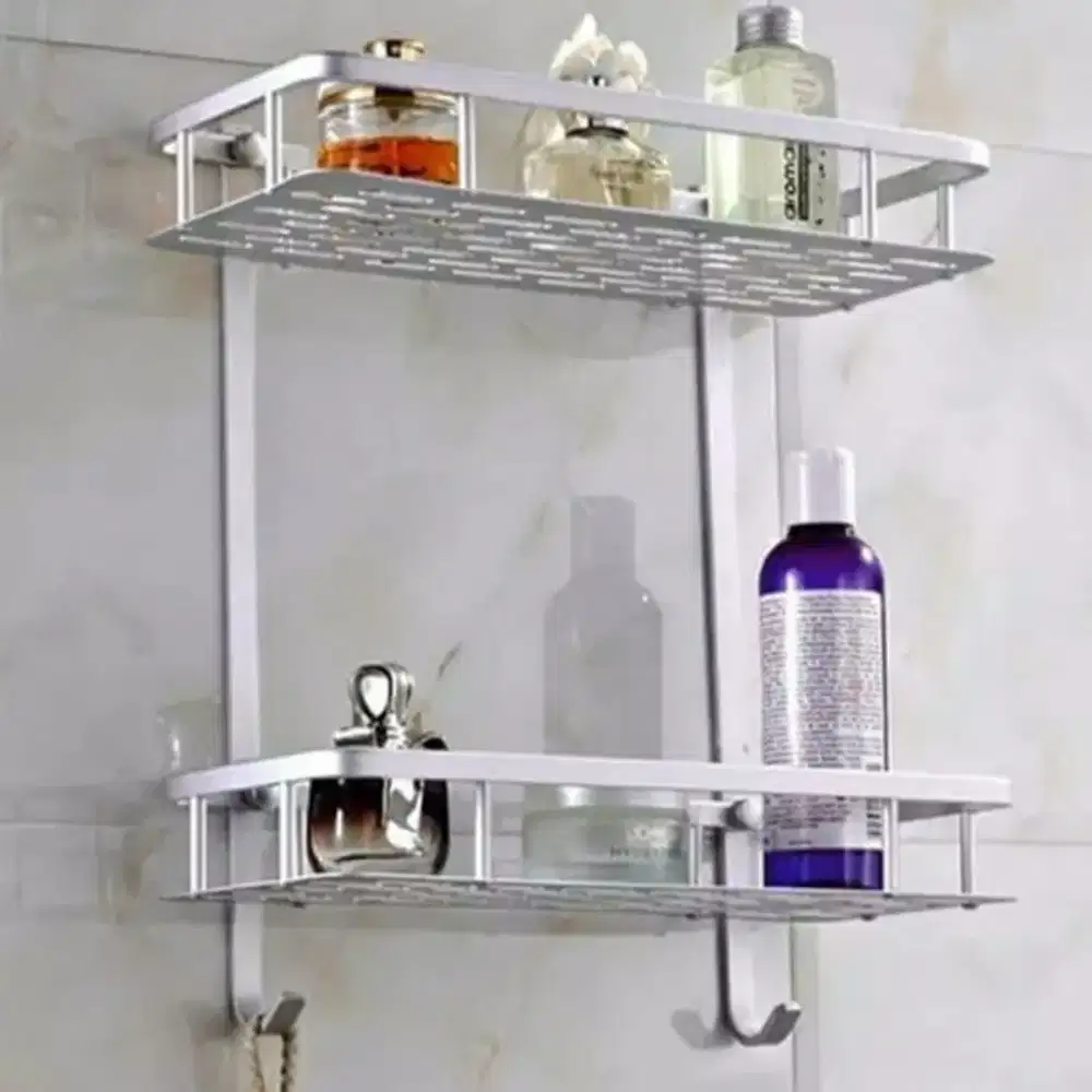 Rak Toilet Alumunium 2 Susun