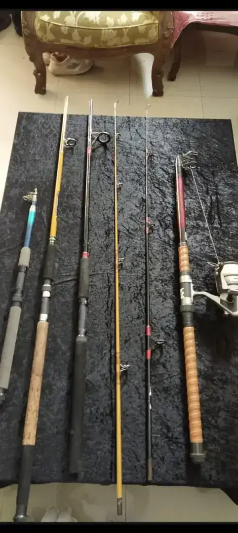 FISHING POLE IN THE OCEAN