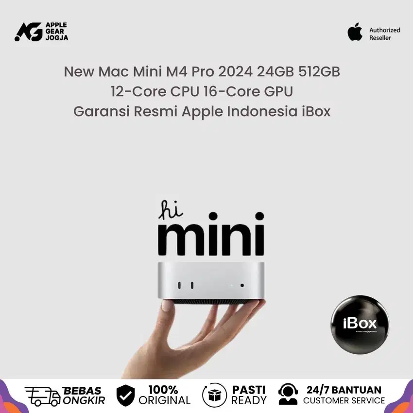 (iBox) New Mac Mini M4 Pro 2024 24GB 512GB Garansi Resmi Indonesia