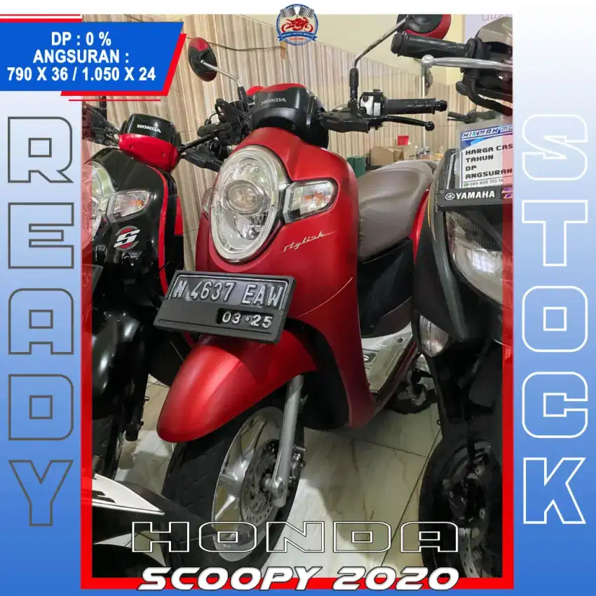 HONDA SCOOPY 2020 PAJAK TERIMA BARU HIKMAH MOTOR KEPUH MALANG