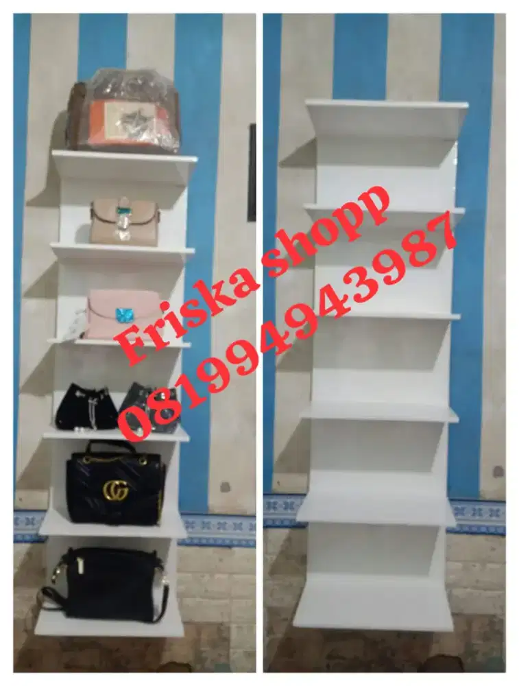 Rak tas/kosmetik dll sistem gantung.