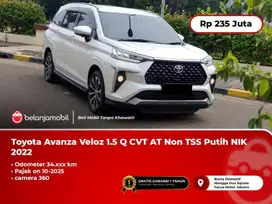 Toyota Avanza Veloz 1.5 Q CVT AT Non TSS Putih Camera360 2022/2023